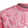 Hoodless Sweatshirt for Girls Adidas Future Icons Hybrid Animal Pink