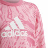 Hoodless Sweatshirt for Girls Adidas Future Icons Hybrid Animal Pink