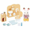 Action Figure Sylvanian Families Chocolate Rabbit and Toilet Set