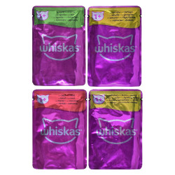 Cat food Whiskas Classic Meals Chicken Veal Lamb Birds 80 x 85 g