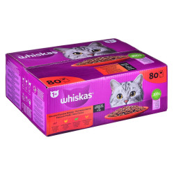 Cat food Whiskas Classic Meals Chicken Veal Lamb Birds 80 x 85 g