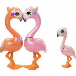 Doll Enchantimals FAMILLE DE FLAMANTS ROSES