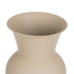 Vase 19 x 19 x 51 cm Cream Iron