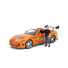 Playset Fast & Furious Brian & Toyota Supra 2 Pieces