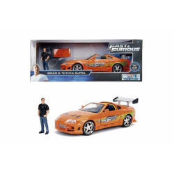 Playset Fast & Furious Brian & Toyota Supra 2 Pieces