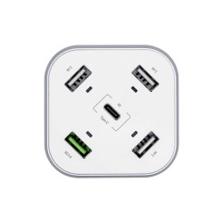 Usb Charger Aisens ASCH-5PQC-W White (1 Unit)