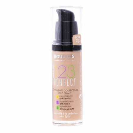 Fluid Foundation Make-up 123  Perfect Bourjois Spf 10 (30 ml)