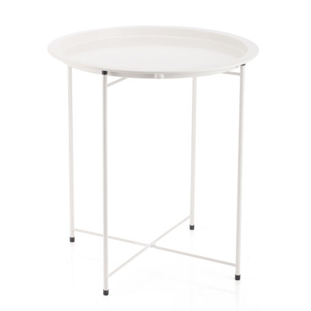 Side table Vinthera Moa Steel 47 x 50 cm White Metal