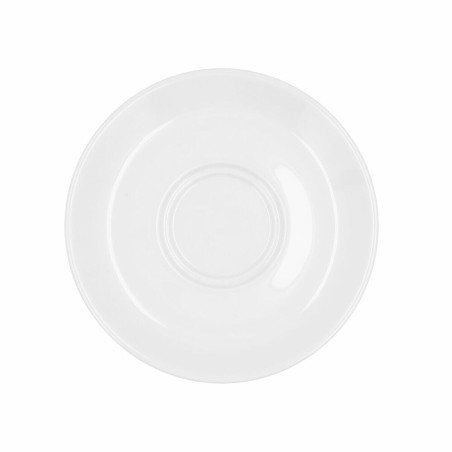 Plate Bidasoa Glacial Ø 15 cm White Ceramic (12 Units) (Pack 12x)