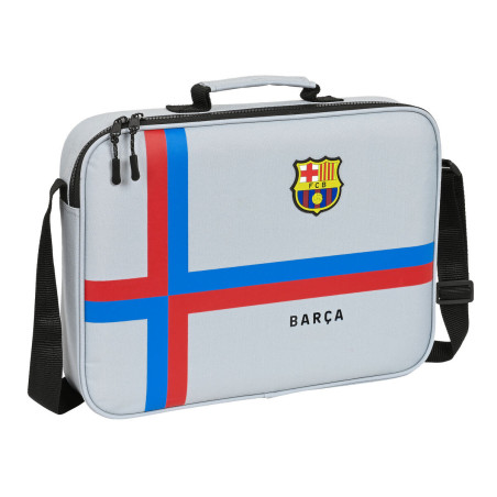 School Satchel F.C. Barcelona Grey (38 x 28 x 6 cm)