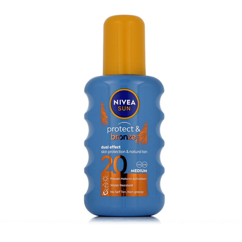 Spray Sun Protector Nivea Sun Protect & Bronze Spf 20 200 ml