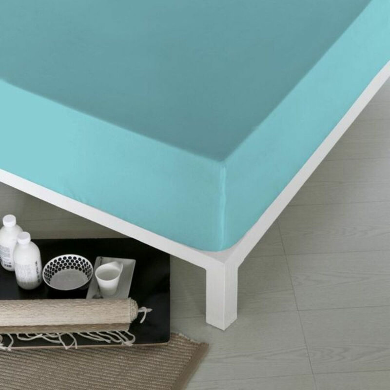 Fitted bottom sheet Naturals Turquoise