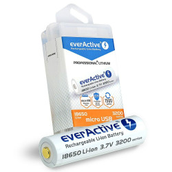 Rechargeable Battery EverActive FWEV1865032MBOX 3200 mAh 3,7 V 18650