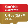 Micro SD Memory Card with Adaptor SanDisk Extreme 64 GB