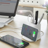 5-in-1 Wireless Charger with Organiser-Stand and USB LED Lamp DesKing InnovaGoods