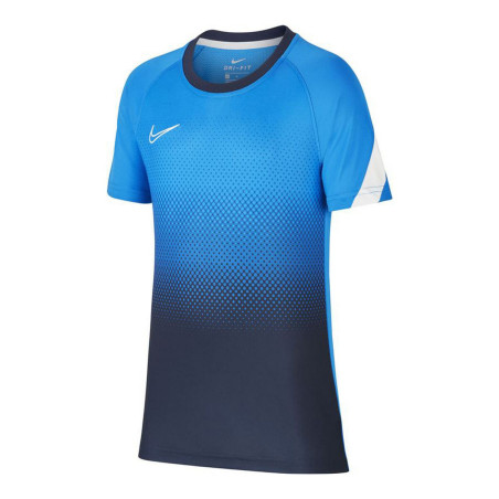 Children's Short Sleeved Football Shirt Nike  Dri-FIT Academy Blue