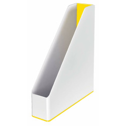 Magazine rack Leitz Yellow White A4 polystyrene 7,3 x 31,8 x 27,2 cm