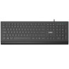 Keyboard Nilox NXKBE000014 Black Spanish Qwerty