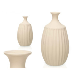 Vase Beige Ceramic 27 x 48 x 27 cm