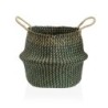 Decorative basket Versa Green Marine algae Ø 28 cm