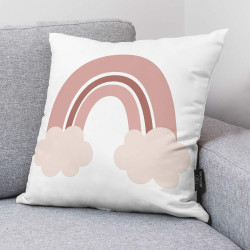 Cushion cover Kids&Cotton Lavi A Pink 50 x 50 cm Rainbow