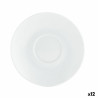 Plate Quid Basic Coffee Ceramic White (12,5 cm) (Pack 12x)