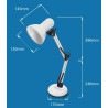 Desk lamp Esperanza ELD112W White Black Plastic 12 W