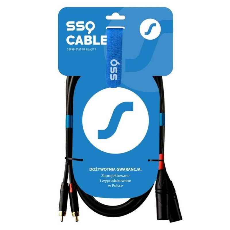 XLR cable Sound station quality (SSQ) SS-1818 Black 2 m