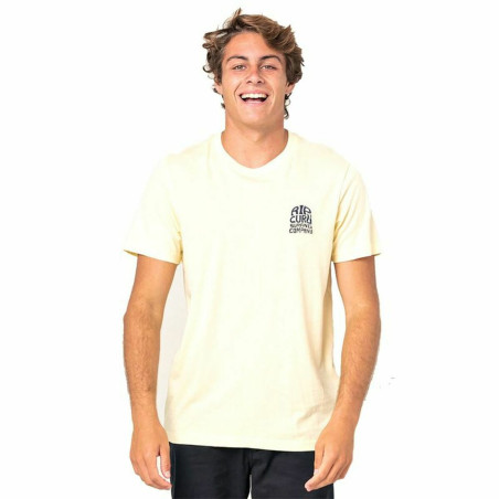 Men’s Short Sleeve T-Shirt Rip Curl  Sport  Yellow