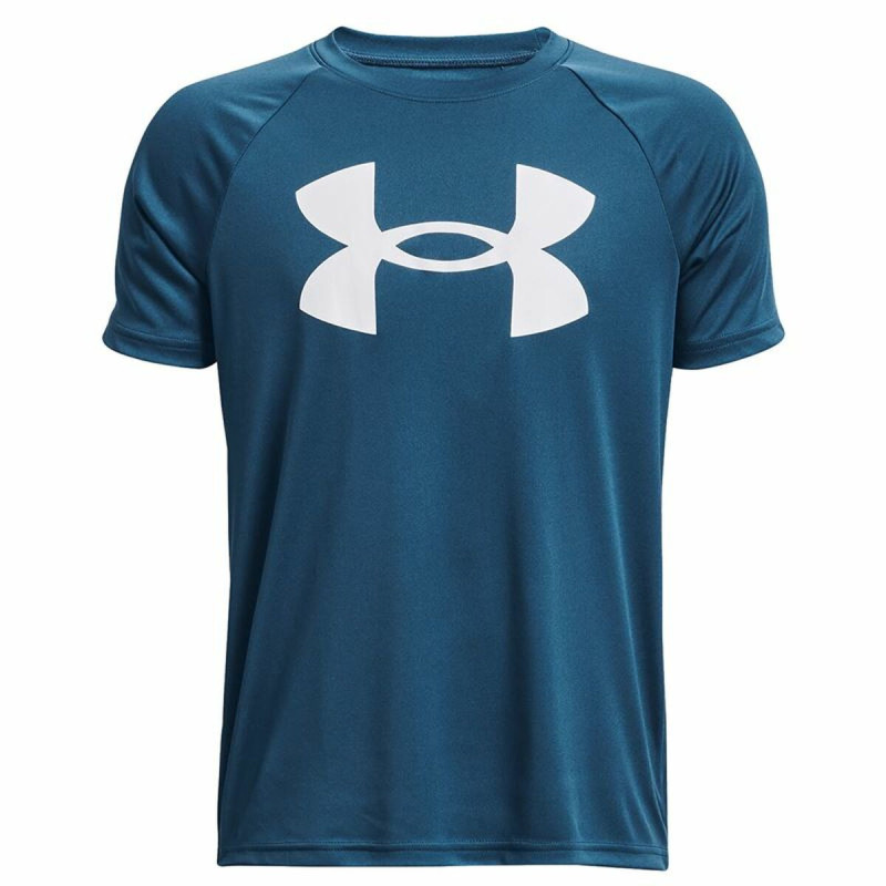 Child's Short Sleeve T-Shirt Under Armour Big Logo Blue