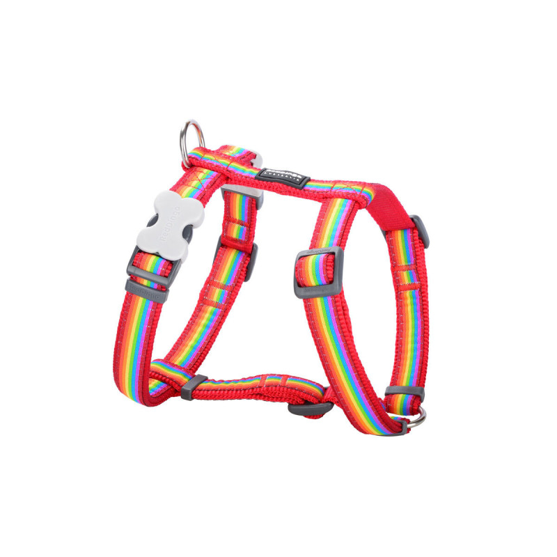 Dog Harness Red Dingo STYLE RAINBOW 45-66 cm 36-59 cm