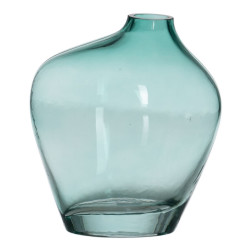 Vase Green Crystal 14,5 x 9,5 x 17 cm