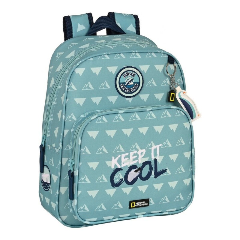 School Bag National Geographic Below zero 28 x 34 x 10 cm Blue