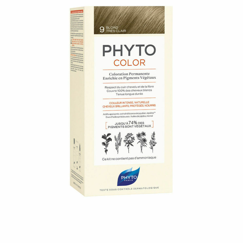 Permanent Colour PHYTO PhytoColor 9-rubio muy claro Ammonia-free