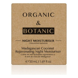 Night Cream Madagascan Coconut Organic & Botanic OBMCNM 50 ml