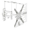 TV Wall Mount with Arm TooQ LP6055TN-B 23"-55" 23" 30 Kg