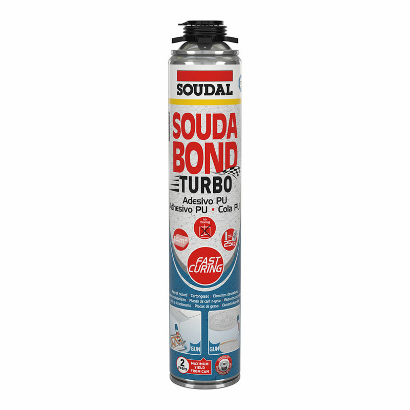 Foam Soudal SoudaBond Turbo Polyurethane Gun 750 ml