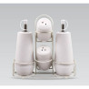 Salt and pepper set Feel Maestro MR-20002-04CS White Ceramic 5 Pieces