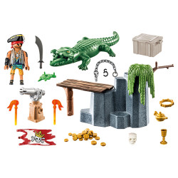 Playset Playmobil Crocodile Pirate 59 Pieces