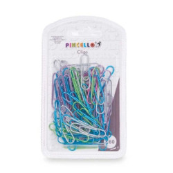 Clips Medium Multicolour Metal (24 Units)