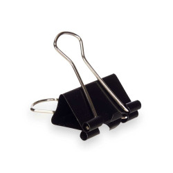 Clamps Clip Medium Black Metal (24 Units)