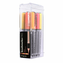 Set of Felt Tip Pens Karin Brushmarker Pro - Skin Colours 12 Pieces