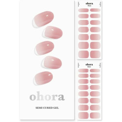 Gel Nail Strips Ohora Semi Cured Gel Milk Rose 30 Pieces