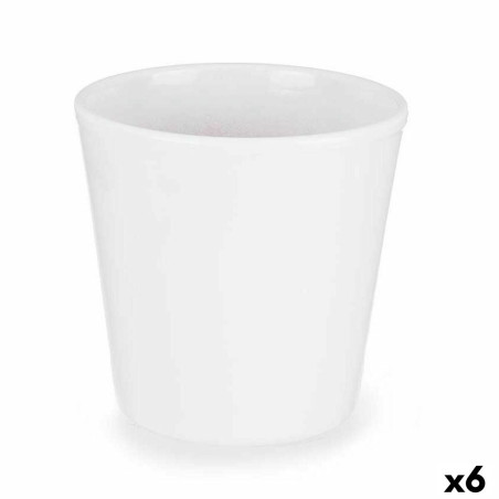 Plant pot Ø 14 cm White (6 Units)