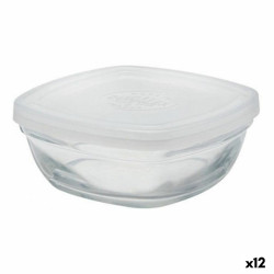 Square Lunch Box with Lid Duralex FreshBox Transparent 150 ml (12 Units)