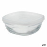 Square Lunch Box with Lid Duralex FreshBox Transparent 150 ml (12 Units)