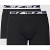 Men's Boxer Shorts Puma Multi Logo Black 2 Units