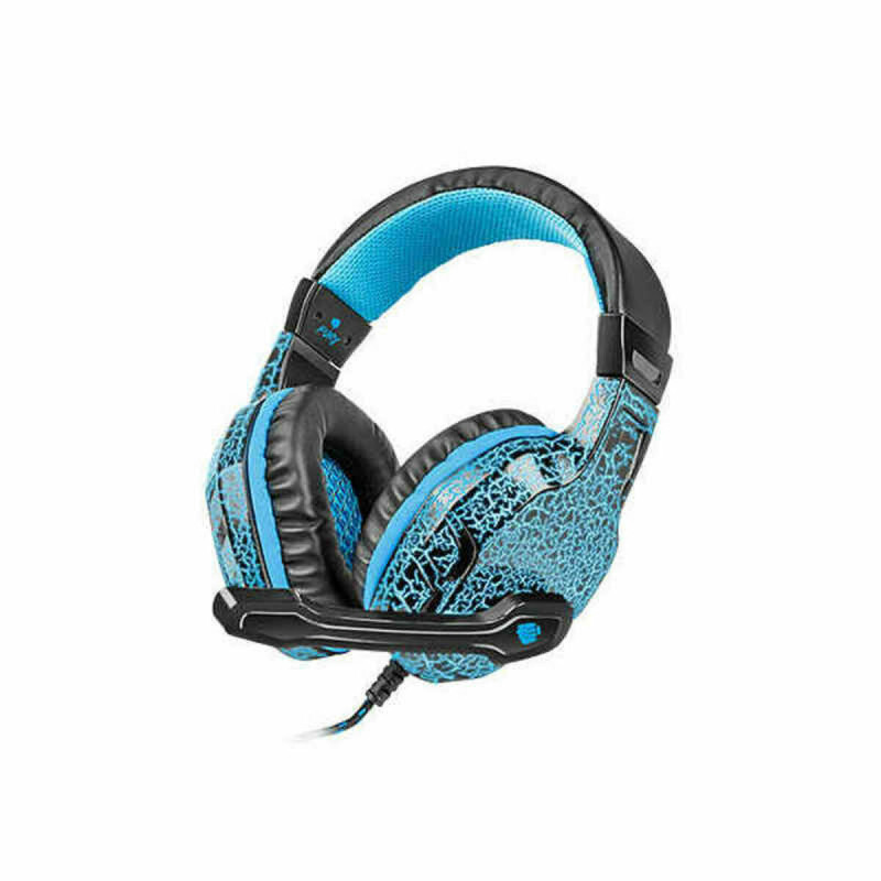 Headphones with Microphone Natec Fury Hellcat Blue Black