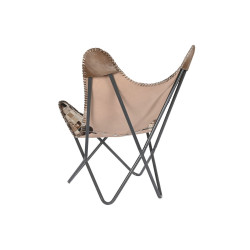 Armchair DKD Home Decor Beige Camel Iron 70 x 70 x 90 cm