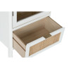 Shelves Home ESPRIT White Rattan Paolownia wood 48 x 29 x 161 cm